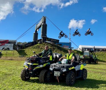 Motocross event medical cover with paramedics and quad bikes